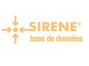 Sirène, la Base de données d'entreprises de l'INSEE.